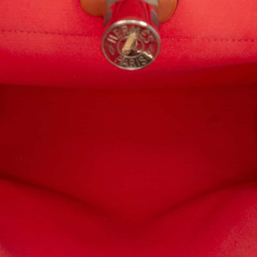 Hermès Toile Herbag Zip 31 Red Very good condition - Box View