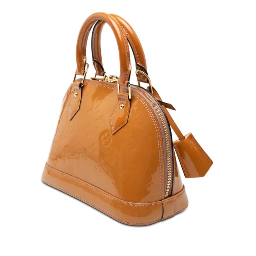 Louis Vuitton Monogram Vernis Alma BB Brown Leather Very good condition - Back View
