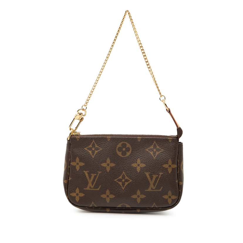 Louis Vuitton Monogram Mini Pochette Accessoires Brown Very good condition - Front View
