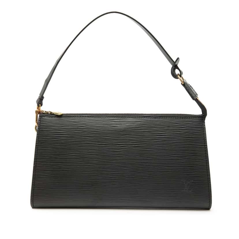 Louis Vuitton Epi Pochette Accessoires Black Leather Very good condition - Front View