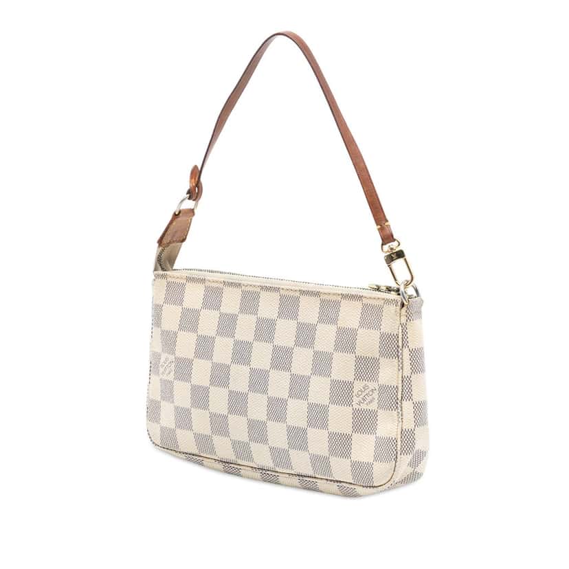 Louis Vuitton Damier Azur Pochette Accessoires White Very good condition - Back View