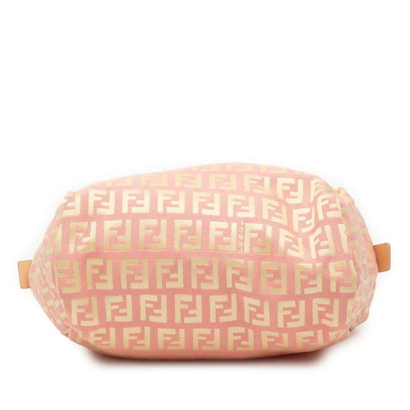 Fendi Mini Zucchino Canvas Handbag Pink Very good condition - Inside View