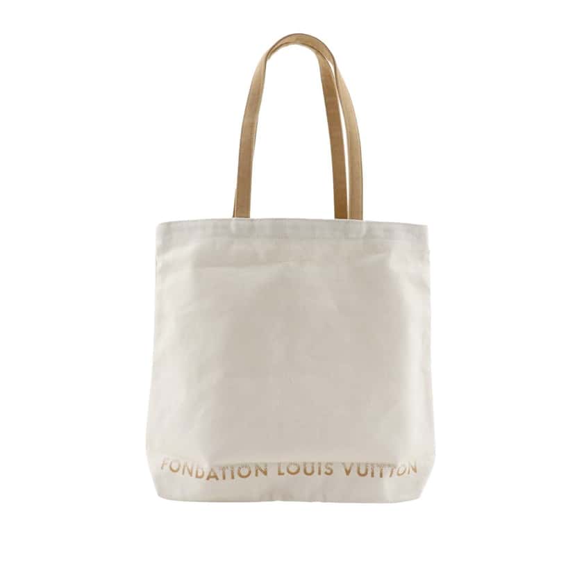 Louis Vuitton Canvas Fondation Tote White Very good condition - Front View