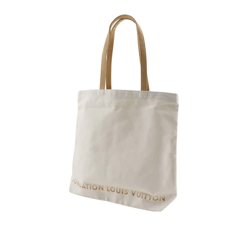 Louis Vuitton Canvas Fondation Tote White Very good condition - Back View