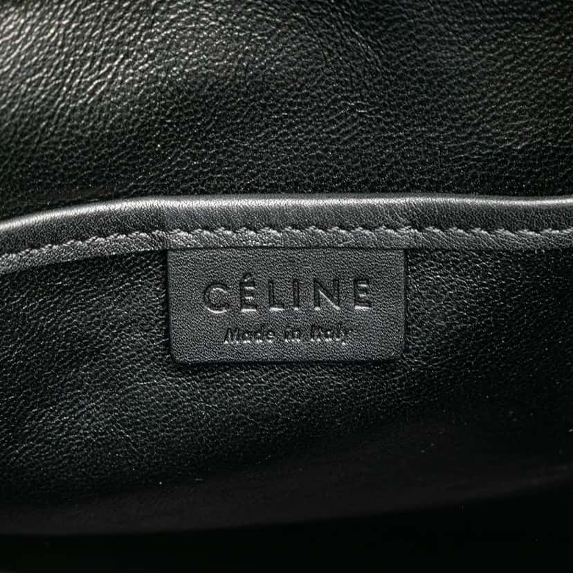 Celine Nano Tricolor Nubuck and Calfskin Luggage Tote Red Leather Very good condition - Box View