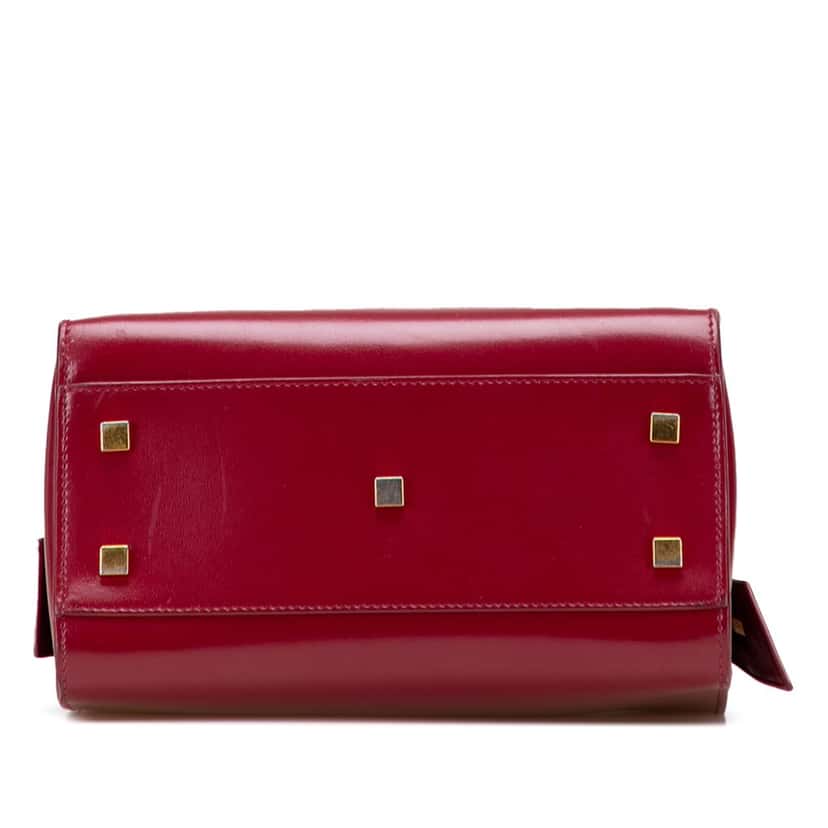 Saint Laurent Small Leather Uptown Satchel Red Leather Very good condition - Inside View
