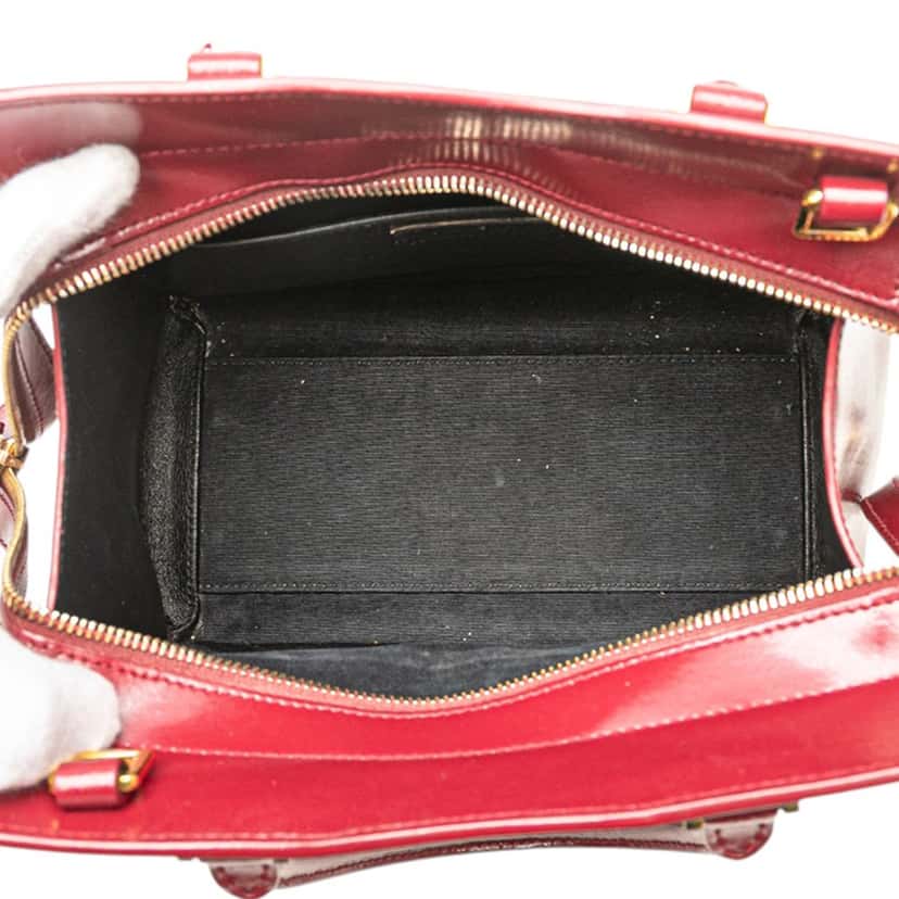 Saint Laurent Small Leather Uptown Satchel Red Leather Very good condition - Model View
