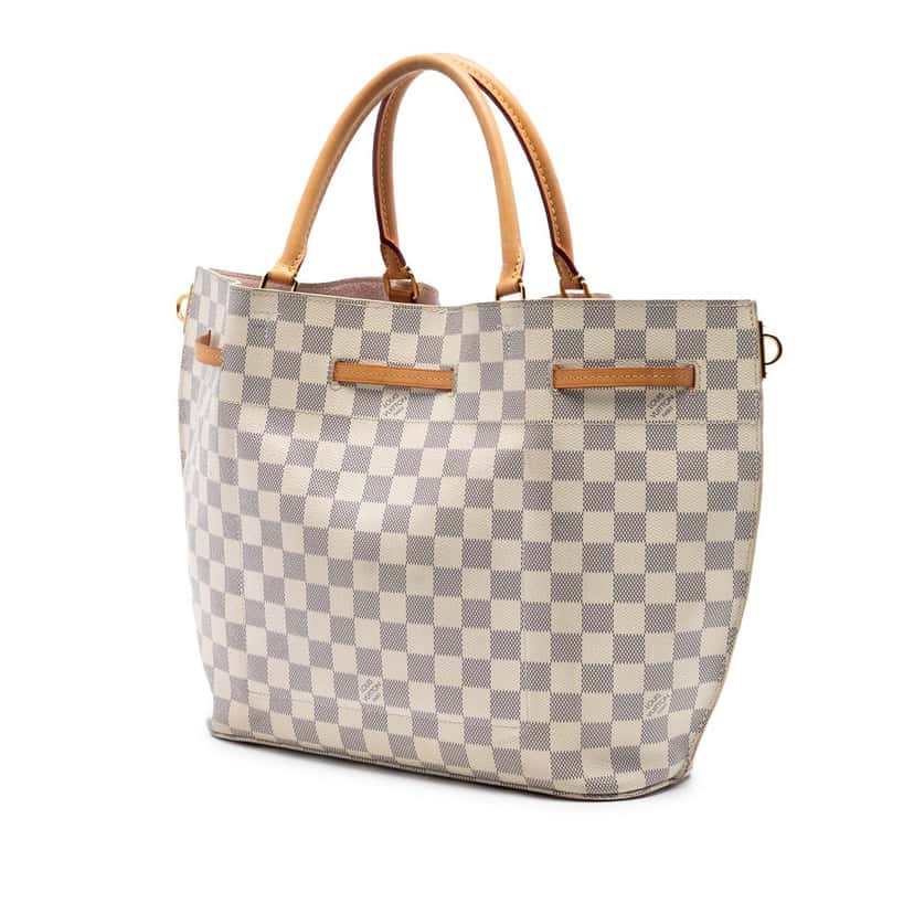 Louis Vuitton Damier Azur Girolata White Very good condition - Back View