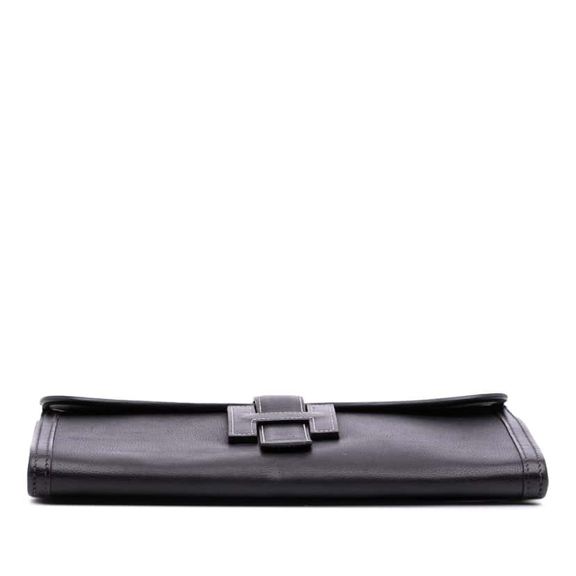 Hermès Evergrain Jige PM Black Leather Very good condition - Inside View