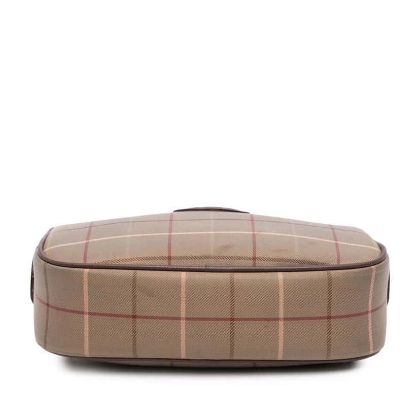 Burberry Vintage Check Canvas Clutch Brown Very good condition - Inside View