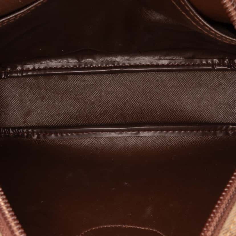 Burberry Vintage Check Canvas Clutch Brown Very good condition - Model View