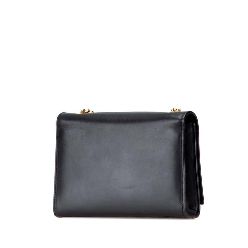 Saint Laurent Small Leather Monogram Kate Tassel Crossbody Black Leather Very good condition - Back View