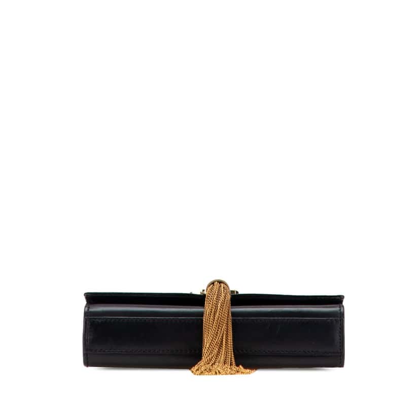 Saint Laurent Small Leather Monogram Kate Tassel Crossbody Black Leather Very good condition - Inside View