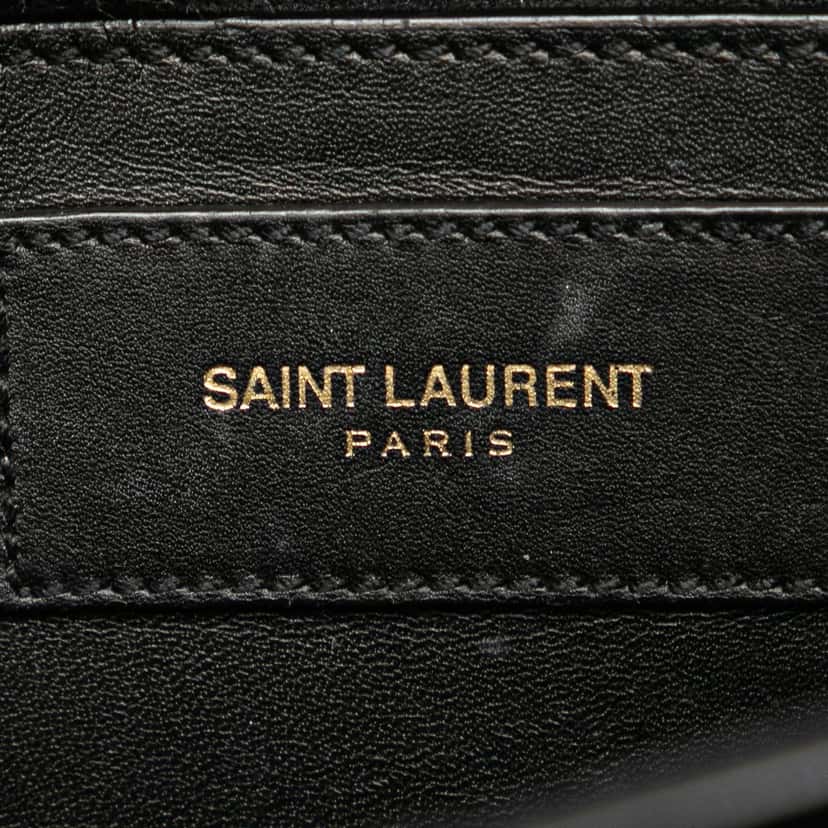 Saint Laurent Small Leather Monogram Kate Tassel Crossbody Black Leather Very good condition - Box View