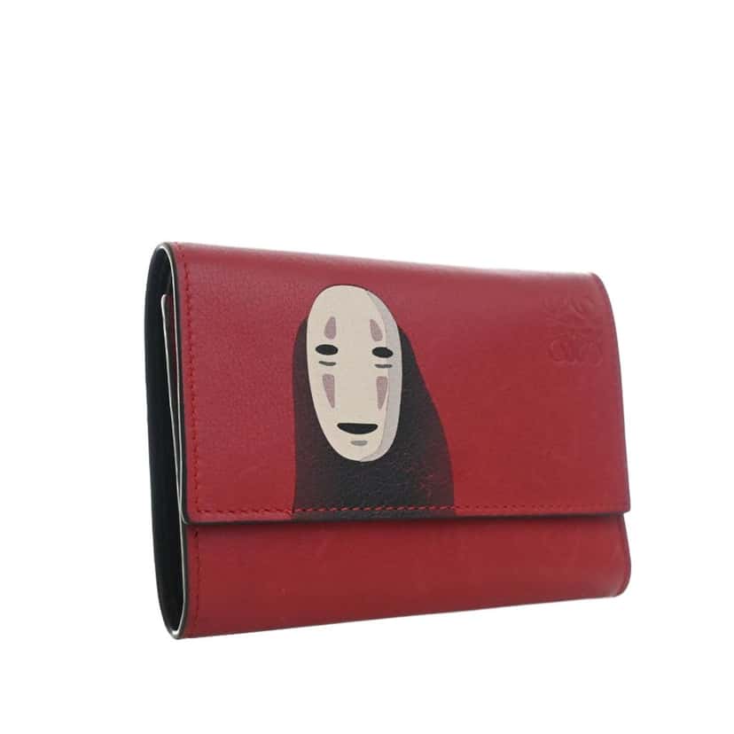 LOEWE Studio Ghibli Spirited Away Kaonashi No Face Leather Wallet Red Leather Very good condition - Inside View