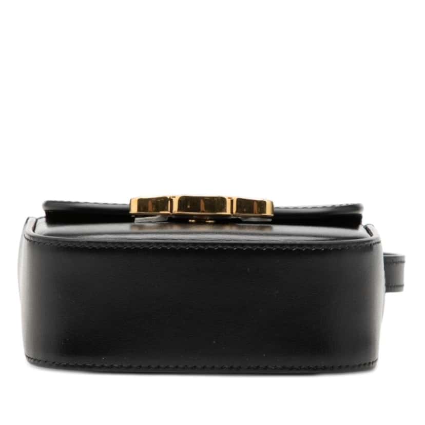 Celine Mini Calfskin Claude Crossbody Black Leather Very good condition - Inside View