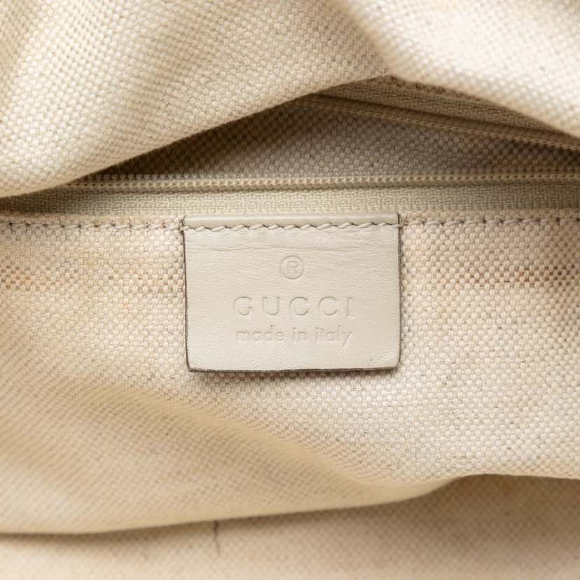 Gucci GG Canvas Sukey Satchel Beige Very good condition - Box View