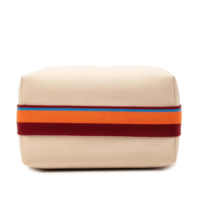 Hermès Small Toile Bride A Brac H Pavillon Case Brown Very good condition - Inside View