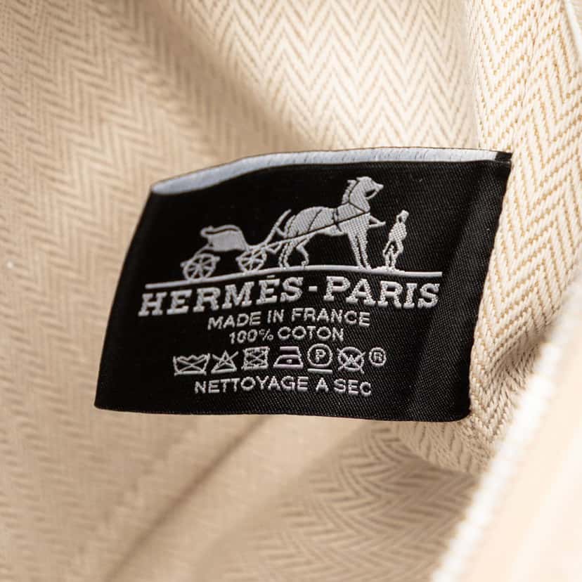 Hermès Small Toile Bride A Brac H Pavillon Case Brown Very good condition - Box View