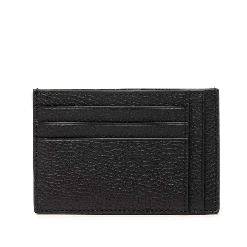 Gucci Jumbo GG Embossed Leather Card Holder Black Leather Very good condition - Front View
