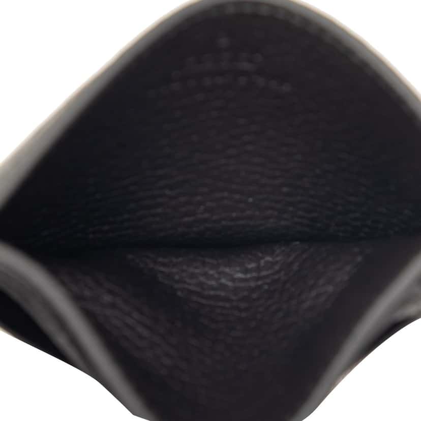 Gucci Jumbo GG Embossed Leather Card Holder Black Leather Very good condition - Model View