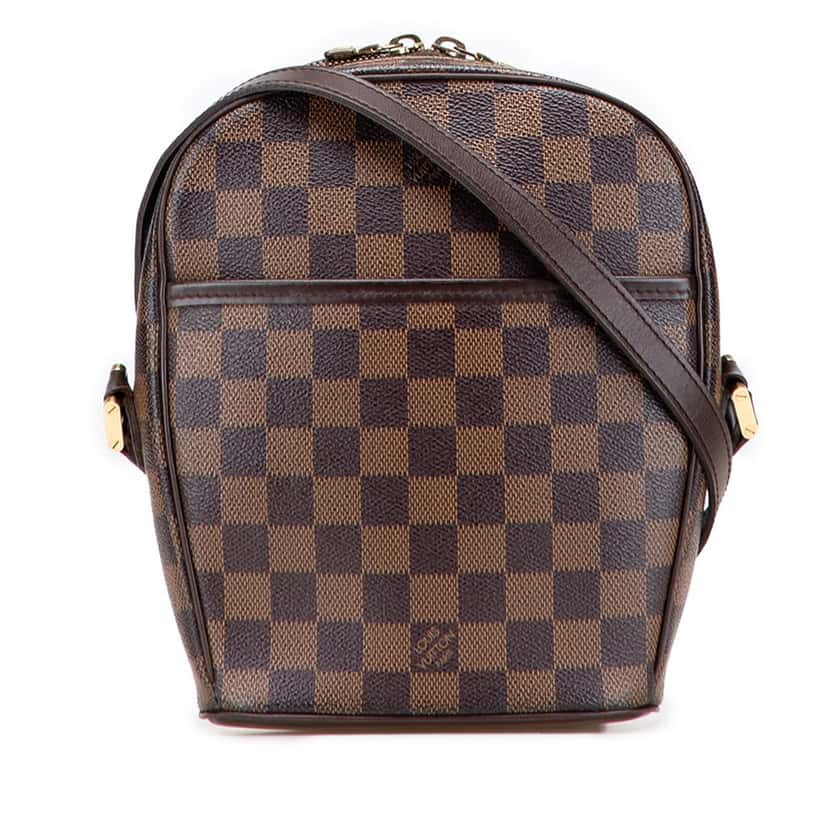 Louis Vuitton Damier Ebene Ipanema PM Brown Canvas Very good condition - Front View
