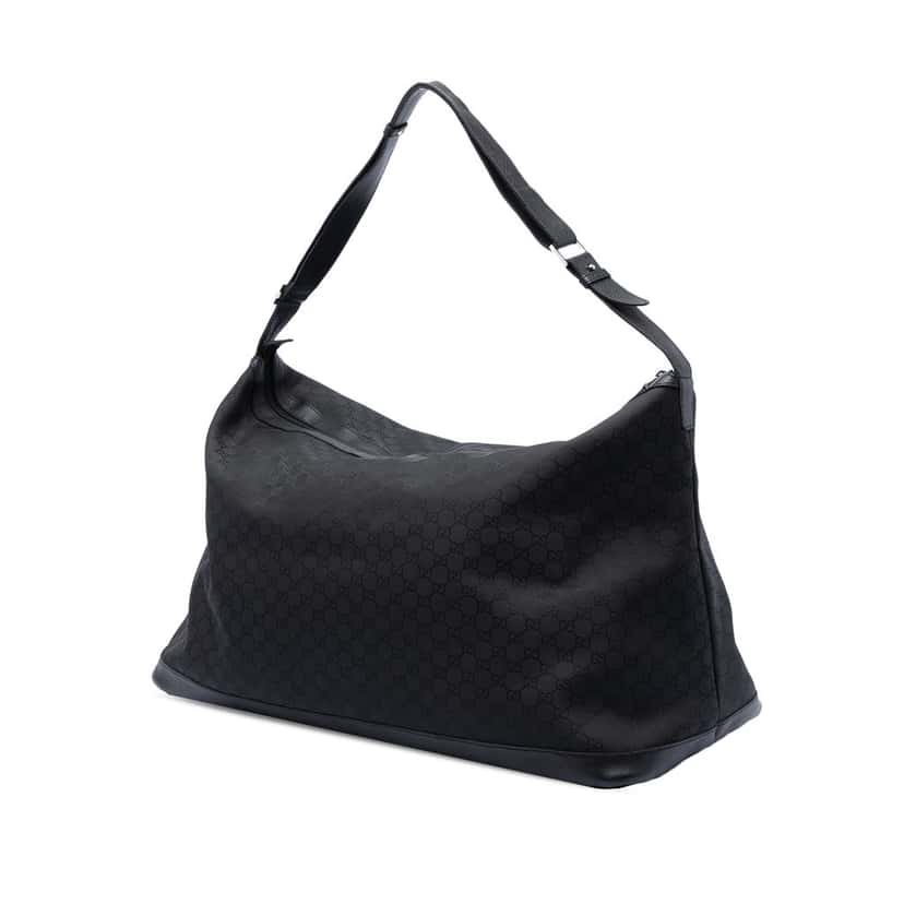 Gucci XL GG Nylon Travel Bag Black Very good condition - Back View
