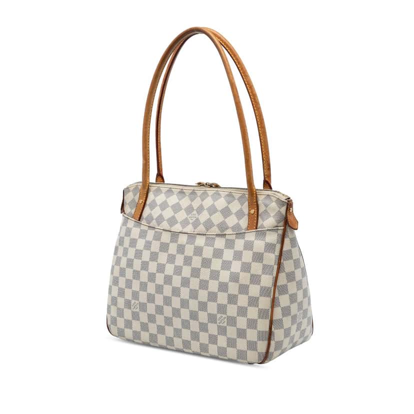 Louis Vuitton Damier Azur Figheri PM White Very good condition - Back View
