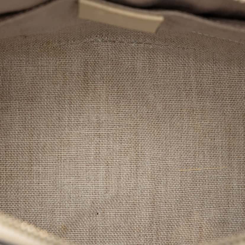 Gucci Mini Microguccissima Dome Satchel White Leather Very good condition - Model View