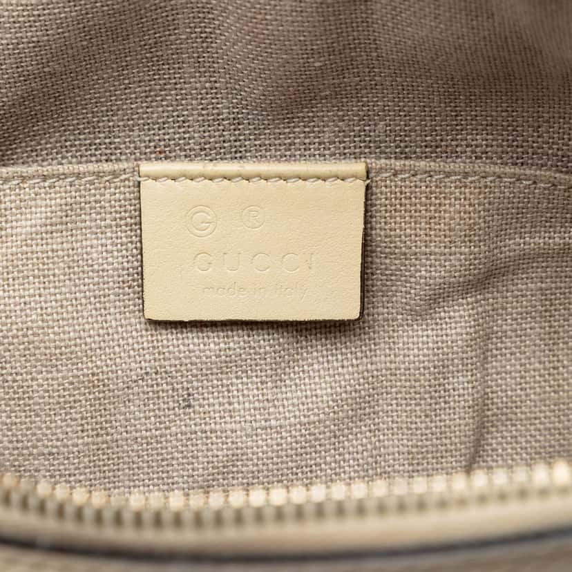 Gucci Mini Microguccissima Dome Satchel White Leather Very good condition - Box View