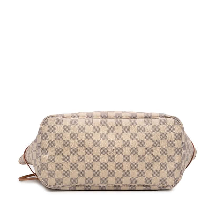 Louis Vuitton Damier Azur Neverfull MM White Very good condition - Inside View