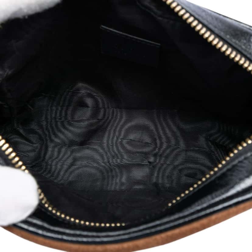 Gucci Mini Suede Web Ophidia Crossbody Brown Leather Very good condition - Model View