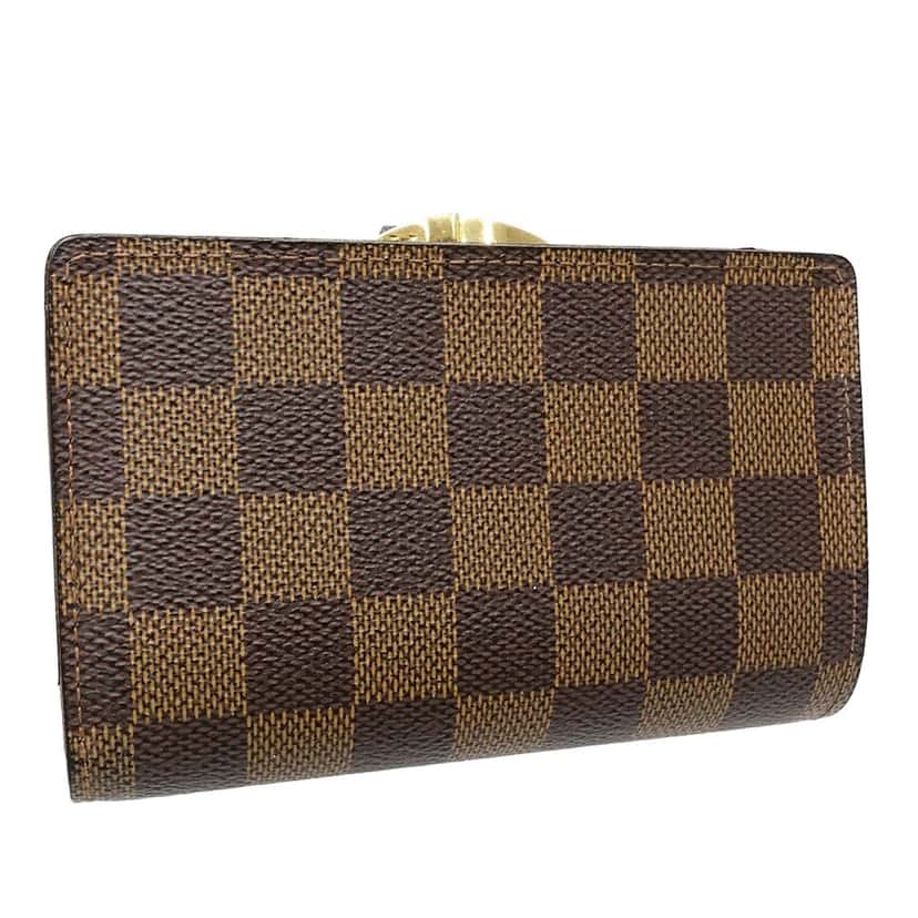 Louis Vuitton Damier Ebene Porte Monnaie Billets Viennois Brown Very good condition - Back View