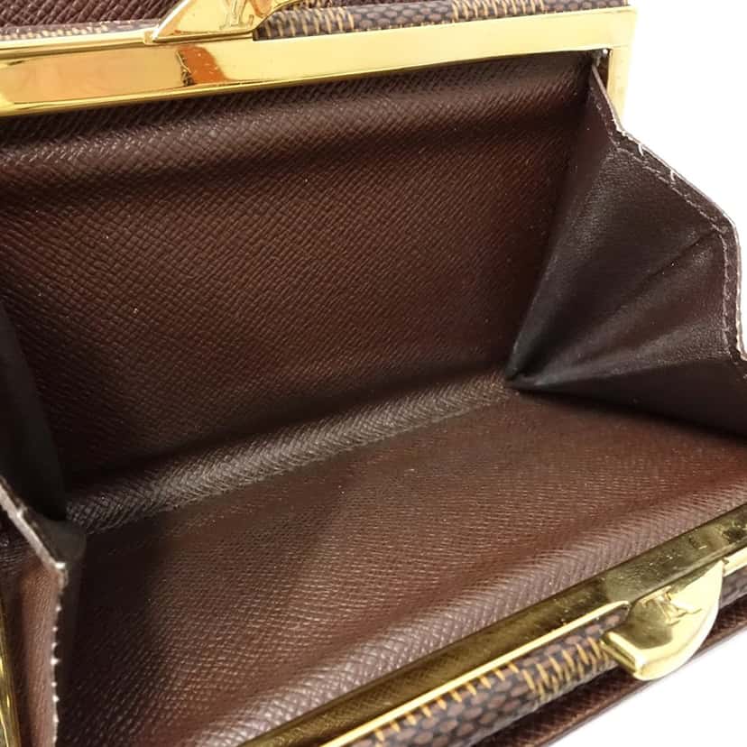 Louis Vuitton Damier Ebene Porte Monnaie Billets Viennois Brown Very good condition - Box View