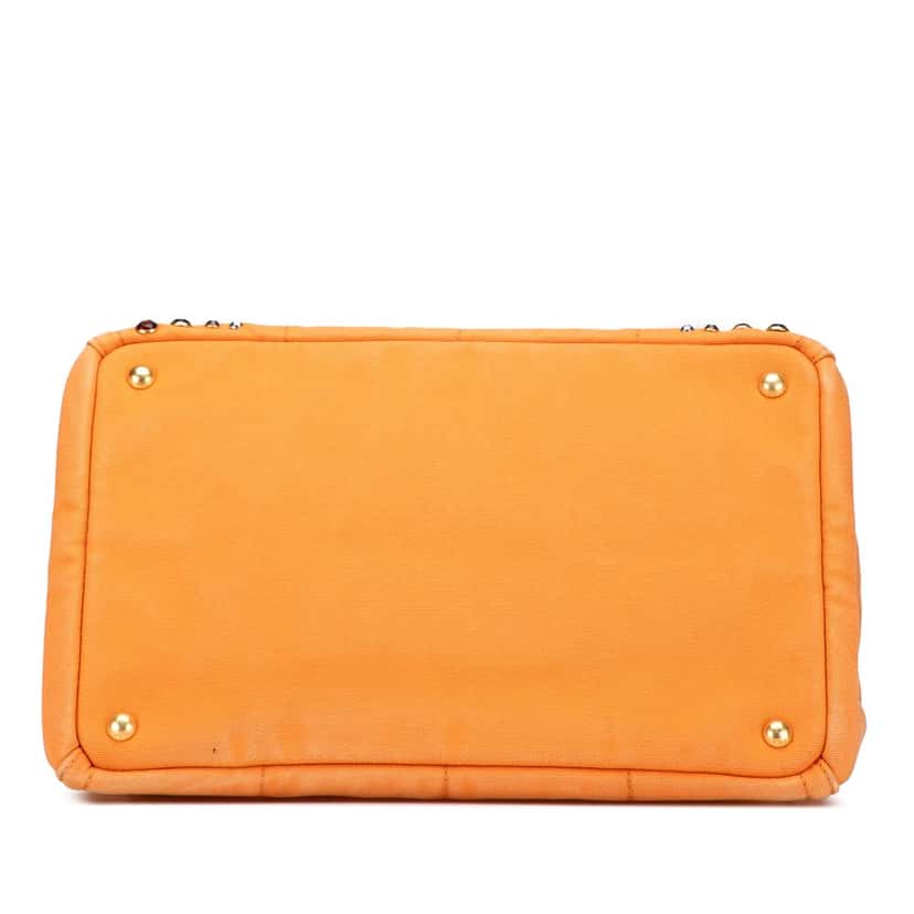 Prada Canvas Canapa Bijoux Satchel Orange Very good condition - Inside View