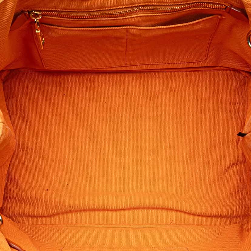Prada Canvas Canapa Bijoux Satchel Orange Very good condition - Model View
