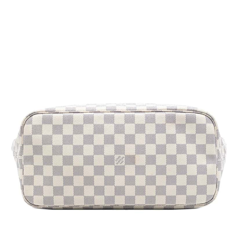 Louis Vuitton Damier Azur Neverfull MM White Very good condition - Inside View