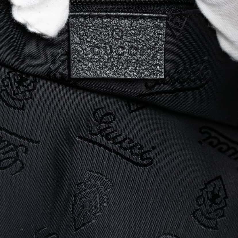 Gucci Guccissima Business Bag Black Leather Very good condition - Box View