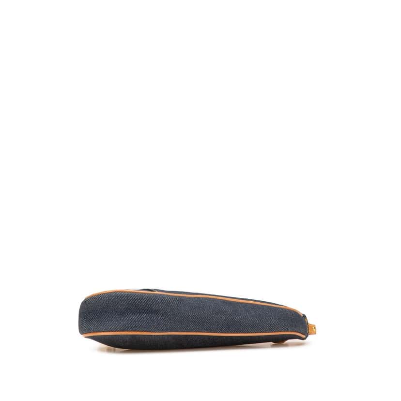 Dior Mini Denim Saddle Pochette Blue Very good condition - Inside View