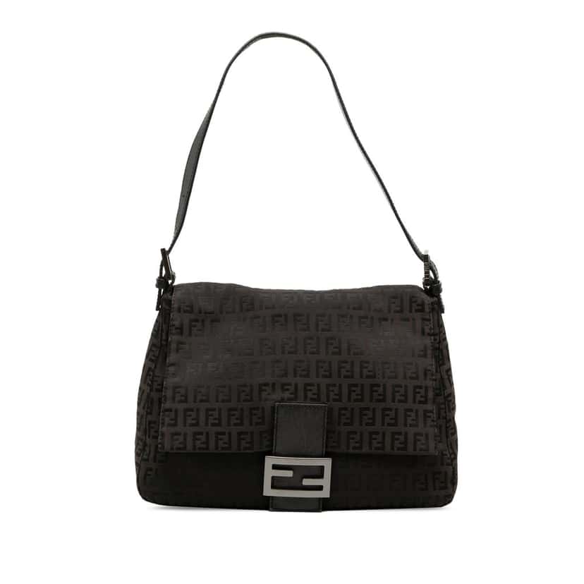 Fendi Zucchino Canvas Mamma Forever Brown Very good condition - Front View