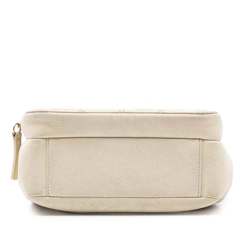 Chanel Caviar Business Affinity Messenger Flap White Leather Very good condition - Inside View