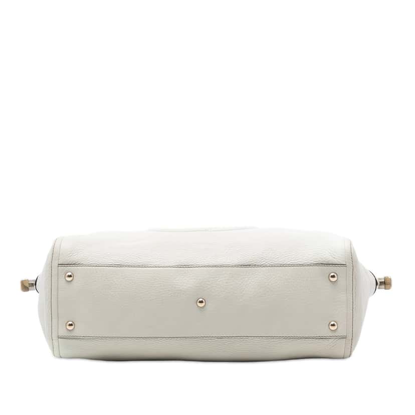 Gucci Large Leather Soho Working Tote White Leather Very good condition - Inside View