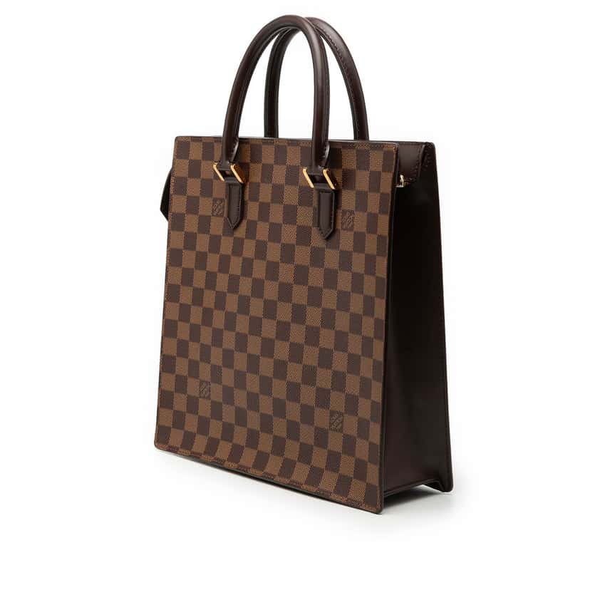 Louis Vuitton Damier Ebene Venice Sac Plat Brown Very good condition - Back View