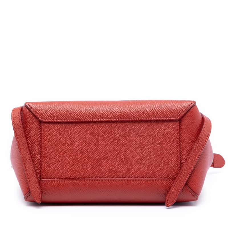 Celine Nano Grained Calfskin Belt Bag Red Leather Very good condition - Inside View