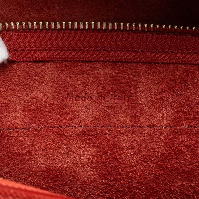 Celine Nano Grained Calfskin Belt Bag Red Leather Very good condition - Box View