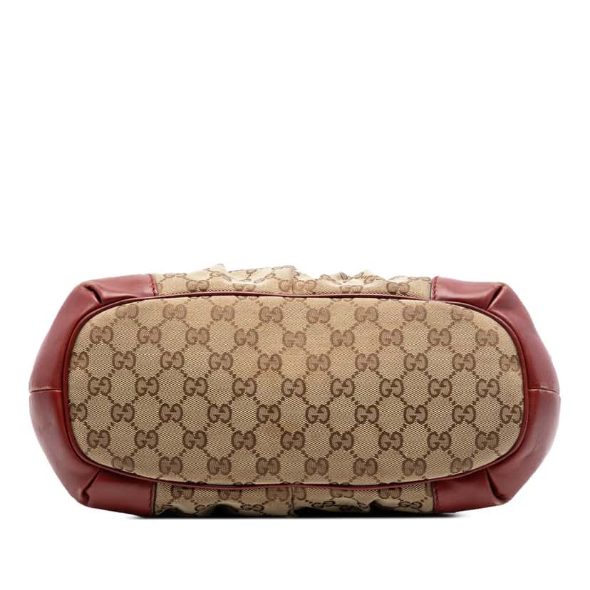 Gucci GG Canvas Sukey Satchel Beige Very good condition - Inside View