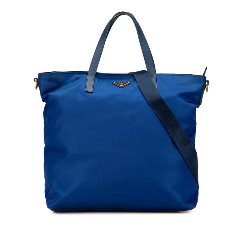 Prada Tessuto Satchel Blue Very good condition - Front View