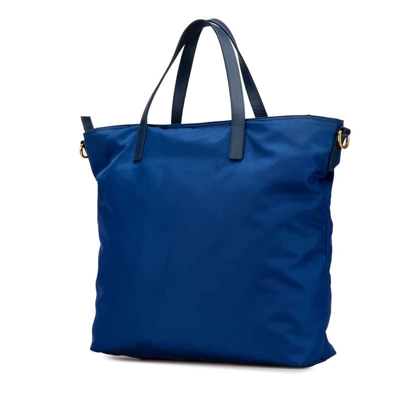 Prada Tessuto Satchel Blue Very good condition - Back View