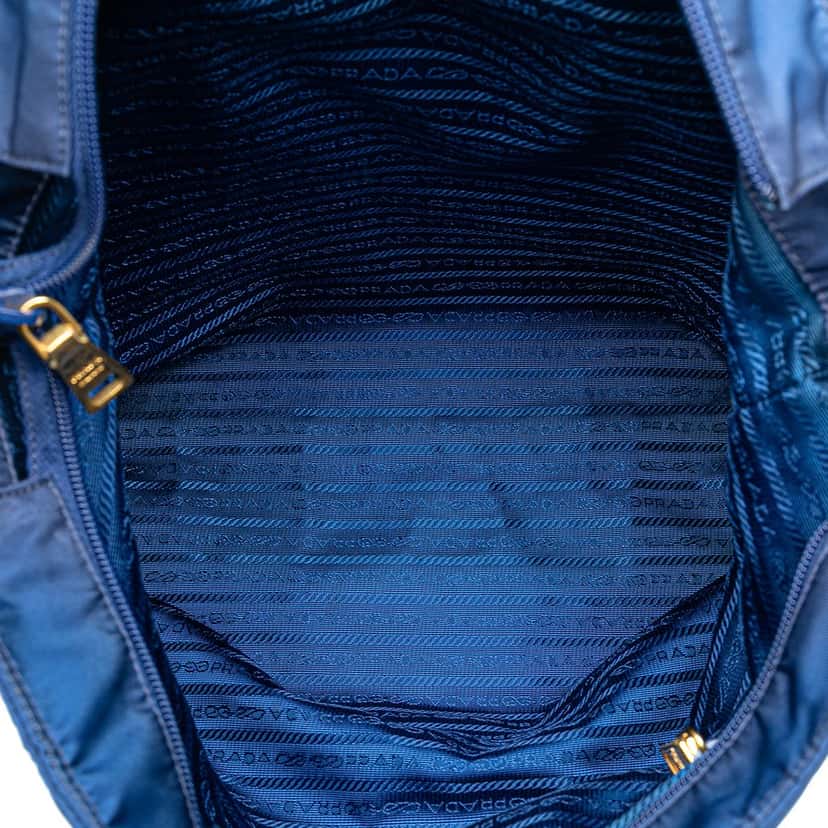 Prada Tessuto Satchel Blue Very good condition - Model View