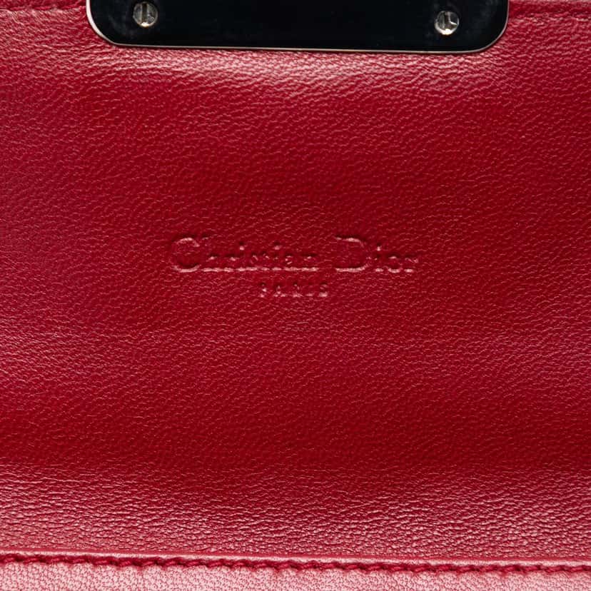 Dior Patent Cannage Miss Dior Wallet on Chain Red Leather Very good condition - Box View